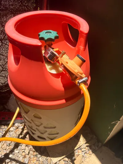 Outdoor gas tank